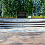 Zdjęcie przedstawia amfiteatr wybudowany na bulwarach Świętego Jana Teologa - etap trzeci